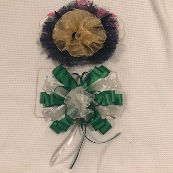 3 for $20🐸 Two Big Bows - Picture 1 of 7